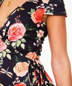 Voodoo Vixen Rosabeth Gypsy Tea Rose Flutter Collar Wrap Dress 11 Voodoo Vixen Rosabeth Gypsy Tea Rose Flutter Collar Wrap Dress -ROCKABILLY TOPS Shop dra 9326 bi 7844 300x