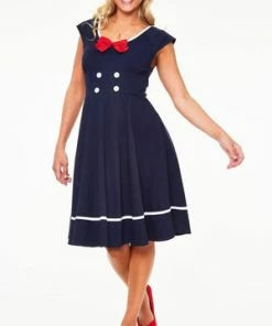 Voodoo Vixen Catalina Red Bow Seaside Flare Dress 9 Voodoo Vixen Catalina Red Bow Seaside Flare Dress -ROCKABILLY TOPS Shop dra 9338 bi 01 676769d2 5650 4ae2 8c49 01106b342cbd 300x