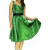 Dr Faust Draped Heart Silk Green Midi Dress - Aaliyah 2 Dr Faust Draped Heart Silk Green Midi Dress - Aaliyah -ROCKABILLY TOPS Shop draped heart silk green midi dress aaliyah dr faust 300x