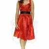 Dr Faust Draped Heart Silk Red Midi Dress - Cora 1 Dr Faust Draped Heart Silk Red Midi Dress - Cora -ROCKABILLY TOPS Shop draped heart silk red midi dress cora dr faust 300x