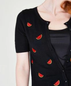 Voodoo Vixen Elaina Watermelon Cardigan -ROCKABILLY TOPS Shop elaina watermelon black cardigan voodoo vixen 4 4187edcc c873 45d1 a914 cb33f303722d 300x