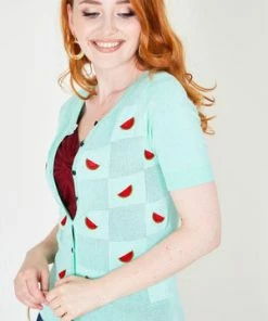 Voodoo Vixen Elaina Watermelon Cardigan -ROCKABILLY TOPS Shop elaina watermelon mint cardigan caa 3056 03.389 de6786c4 4d97 4bfc 89c7 5cef6621a755 300x