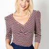 Voodoo Vixen Ellie Striped Dita Top -ROCKABILLY TOPS Shop ellie striped dita top voodoo vixen 300x