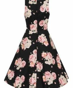 Banned English Rose Fit & Flare Dress 7 Banned English Rose Fit & Flare Dress -ROCKABILLY TOPS Shop english rose fit flare dress banned 2 300x