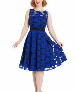 Voodoo Vixen Evelyn Floral Dress 9 Voodoo Vixen Evelyn Floral Dress -ROCKABILLY TOPS Shop evelyn floral dress voodoo vixen 3 300x