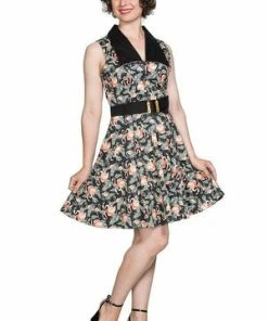 Banned Flamingo Honnie Flare Dress 11 Banned Flamingo Honnie Flare Dress -ROCKABILLY TOPS Shop flamingo honnie flare dress banned 3 300x