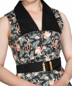 Banned Flamingo Honnie Flare Dress 14 Banned Flamingo Honnie Flare Dress -ROCKABILLY TOPS Shop flamingo honnie flare dress banned 6 300x