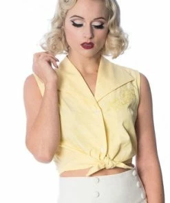 Banned Floral Days Plus Size Tie Shirt -ROCKABILLY TOPS Shop floral days plus size tie shirt banned 5 300x