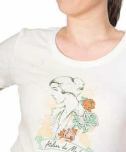 Banned Floral Lady T-Shirt -ROCKABILLY TOPS Shop floral lady t shirt banned 3 300x