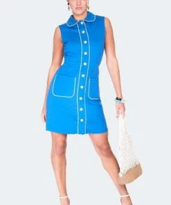 Voodoo Vixen Flower Button Dress -ROCKABILLY TOPS Shop flower button dress dra 9507 01.1352 300x