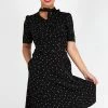 Voodoo Vixen Frances Heart Polka Dot Tea Dress -ROCKABILLY TOPS Shop frances heart polka dot tea dress voodoo vixen 300x