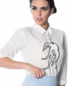 Banned Free As A Bird Blouse -ROCKABILLY TOPS Shop free as a bird blouse banned 7 300x