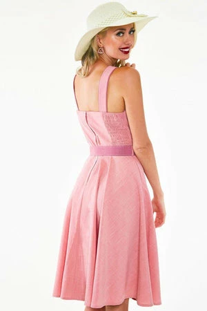 Voodoo Vixen Frenchie Flare Halter Dress With Heart Belt And Buttons 4 Voodoo Vixen Frenchie Flare Halter Dress With Heart Belt And Buttons - Image 2