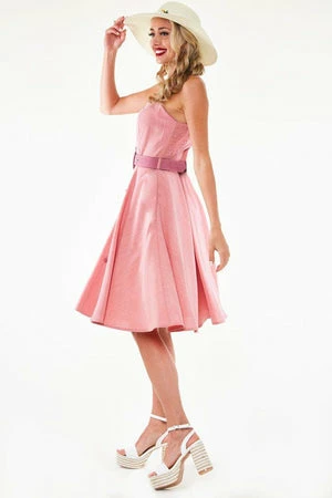 Voodoo Vixen Frenchie Flare Halter Dress With Heart Belt And Buttons 6 Voodoo Vixen Frenchie Flare Halter Dress With Heart Belt And Buttons - Image 4