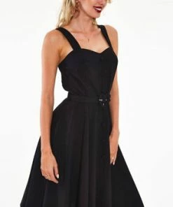 Voodoo Vixen Frenchie Flare Halter Dress With Heart Belt And Buttons 17 Voodoo Vixen Frenchie Flare Halter Dress With Heart Belt And Buttons -ROCKABILLY TOPS Shop frenchie flare halter dress with heart belt and buttons voodoo vixen 6 300x