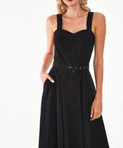 Voodoo Vixen Frenchie Flare Halter Dress With Heart Belt And Buttons 20 Voodoo Vixen Frenchie Flare Halter Dress With Heart Belt And Buttons -ROCKABILLY TOPS Shop frenchie flare halter dress with heart belt and buttons voodoo vixen 9 300x