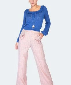 Voodoo Vixen Frill Neck Lace Knit Cardigan -ROCKABILLY TOPS Shop frill neck lace knit cardigan caa 3604 03.1217 300x