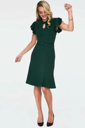 Voodoo Vixen Nessy Front Twist Flutter Sleeve Dress 11 Voodoo Vixen Nessy Front Twist Flutter Sleeve Dress - Image 9