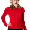 Banned Fur Cardigan -ROCKABILLY TOPS Shop fur cardigan banned 300x
