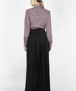 Voodoo Vixen Gabby Crepe Long Sleeve Bow Top -ROCKABILLY TOPS Shop gabby crepe long sleeve bow top voodoo vixen 7 300x