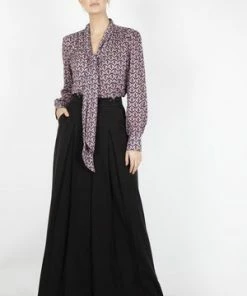 Voodoo Vixen Gabby Crepe Long Sleeve Bow Top -ROCKABILLY TOPS Shop gabby crepe long sleeve bow top voodoo vixen 8 300x