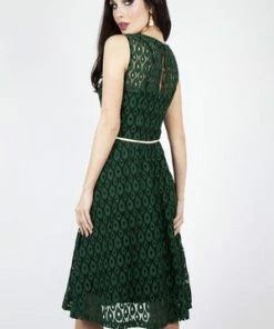 Voodoo Vixen Gabriella Overlay Belted Dress 5 Voodoo Vixen Gabriella Overlay Belted Dress -ROCKABILLY TOPS Shop gabriella overlay belted dress voodoo vixen 2 300x