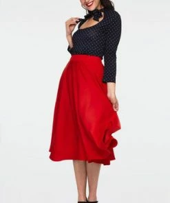 Voodoo Vixen Gail Black Polka Dot Neck Tie Top 8 Voodoo Vixen Gail Black Polka Dot Neck Tie Top -ROCKABILLY TOPS Shop gail black polka dot neck tie top tpa 2453 02.1061 300x