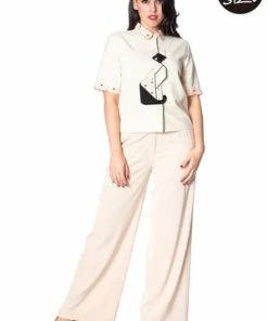 Banned Geo Cat Blouse -ROCKABILLY TOPS Shop geo cat blouse banned 5 300x