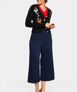 Voodoo Vixen Ginny Woodland Cardigan -ROCKABILLY TOPS Shop ginny black woodland cardigan caa 3503 04.1016 300x