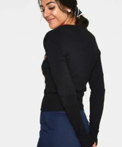 Voodoo Vixen Ginny Woodland Cardigan -ROCKABILLY TOPS Shop ginny black woodland cardigan caa 3503 05.1016 300x