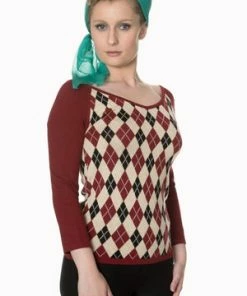 Banned Great Heights Off Shoulder Knit Top -ROCKABILLY TOPS Shop great heights off shoulder knit top banned 3 300x