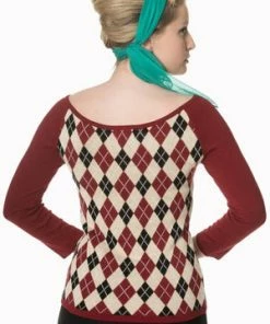 Banned Great Heights Off Shoulder Knit Top -ROCKABILLY TOPS Shop great heights off shoulder knit top banned 4 300x