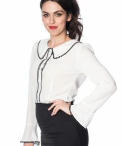 Banned Hannah Blouse -ROCKABILLY TOPS Shop hannah blouse banned 3 300x