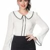 Banned Hannah Blouse -ROCKABILLY TOPS Shop hannah blouse banned 300x