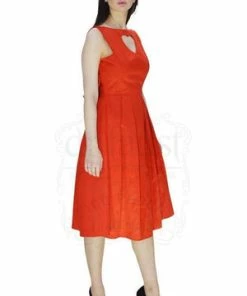 Dr Faust Heart Raw Silk Red Midi Dress - Lyla 26 Dr Faust Heart Raw Silk Red Midi Dress - Lyla -ROCKABILLY TOPS Shop heart raw silk red midi dress lyla dr faust 11 300x
