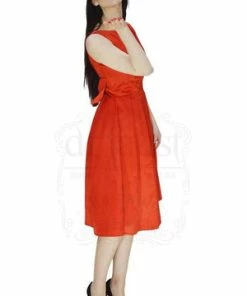 Dr Faust Heart Raw Silk Red Midi Dress - Lyla 27 Dr Faust Heart Raw Silk Red Midi Dress - Lyla -ROCKABILLY TOPS Shop heart raw silk red midi dress lyla dr faust 12 300x