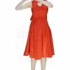 Dr Faust Heart Raw Silk Red Midi Dress - Lyla -ROCKABILLY TOPS Shop heart raw silk red midi dress lyla dr faust 300x