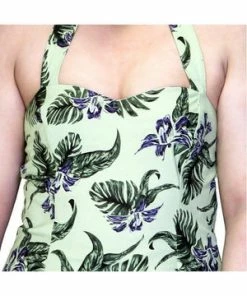 Dr Faust Indigo Flowers Olive Green Rockabilly Midi Dress - Jadis 7 Dr Faust Indigo Flowers Olive Green Rockabilly Midi Dress - Jadis -ROCKABILLY TOPS Shop indigo flowers olive green plus size rockabilly midi dress jadis dr faust 3 300x