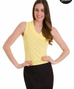 Banned It’s A Wrap Pointelle Knit Top -ROCKABILLY TOPS Shop its a wrap pointelle knit top banned 10 300x