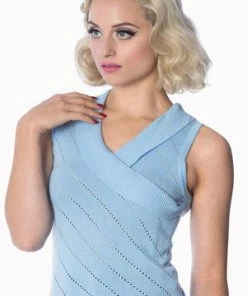 Banned It’s A Wrap Pointelle Knit Top -ROCKABILLY TOPS Shop its a wrap pointelle knit top banned 11 300x
