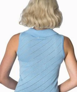 Banned It’s A Wrap Pointelle Knit Top -ROCKABILLY TOPS Shop its a wrap pointelle knit top banned 13 300x