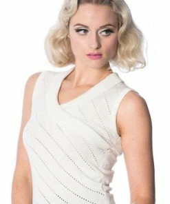 Banned It’s A Wrap Pointelle Knit Top -ROCKABILLY TOPS Shop its a wrap pointelle knit top banned 3 300x