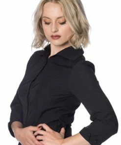 Banned Janine Blouse 22 Banned Janine Blouse -ROCKABILLY TOPS Shop janine blouse banned 3 300x