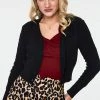 Voodoo Vixen Jazmine 1940s Heart Knit Cardigan