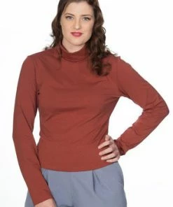 Banned Jersey Turtle Neck 15 Banned Jersey Turtle Neck -ROCKABILLY TOPS Shop jersey turtle neck banned 5 300x