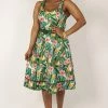 Voodoo Vixen Jinkx Floral Tropical Print Dress -ROCKABILLY TOPS Shop jinkx floral tropical print dress voodoo vixen 300x