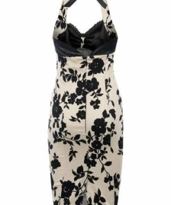 Voodoo Vixen Kiki Halter Neck Pencil Dress -ROCKABILLY TOPS Shop kiki halter neck pencil dress voodoo vixen 4 300x