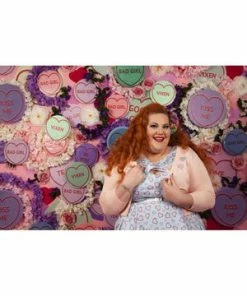 Voodoo Vixen Kim Love Heart Print Cardigan -ROCKABILLY TOPS Shop kim love heart print cardigan voodoo vixen 3 300x