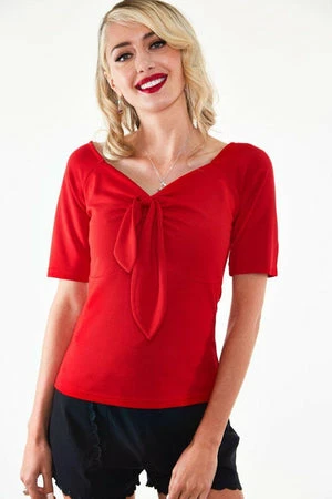 Voodoo Vixen Knit Pullover Front Tie Top 5 Voodoo Vixen Knit Pullover Front Tie Top - Image 3