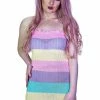 Dr Faust Knitted Multicoloured Bodycon Mini Dress - Zaria -ROCKABILLY TOPS Shop knitted multicoloured bodycon mini dress zaria dr faust 300x